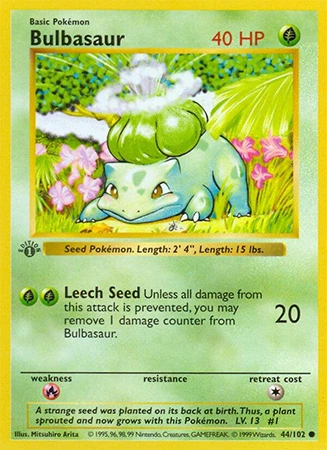 Bulbasaur Base Set