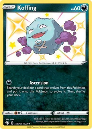 Reverse Holo Koffing Cards