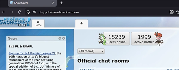 Pokemon Showdown Websites