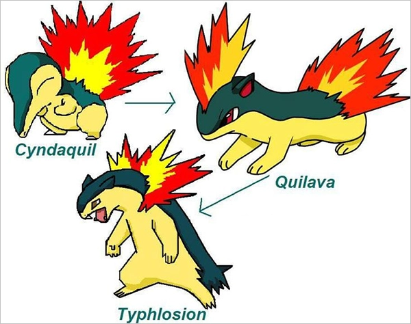 Cyndaquil Evolution Chart